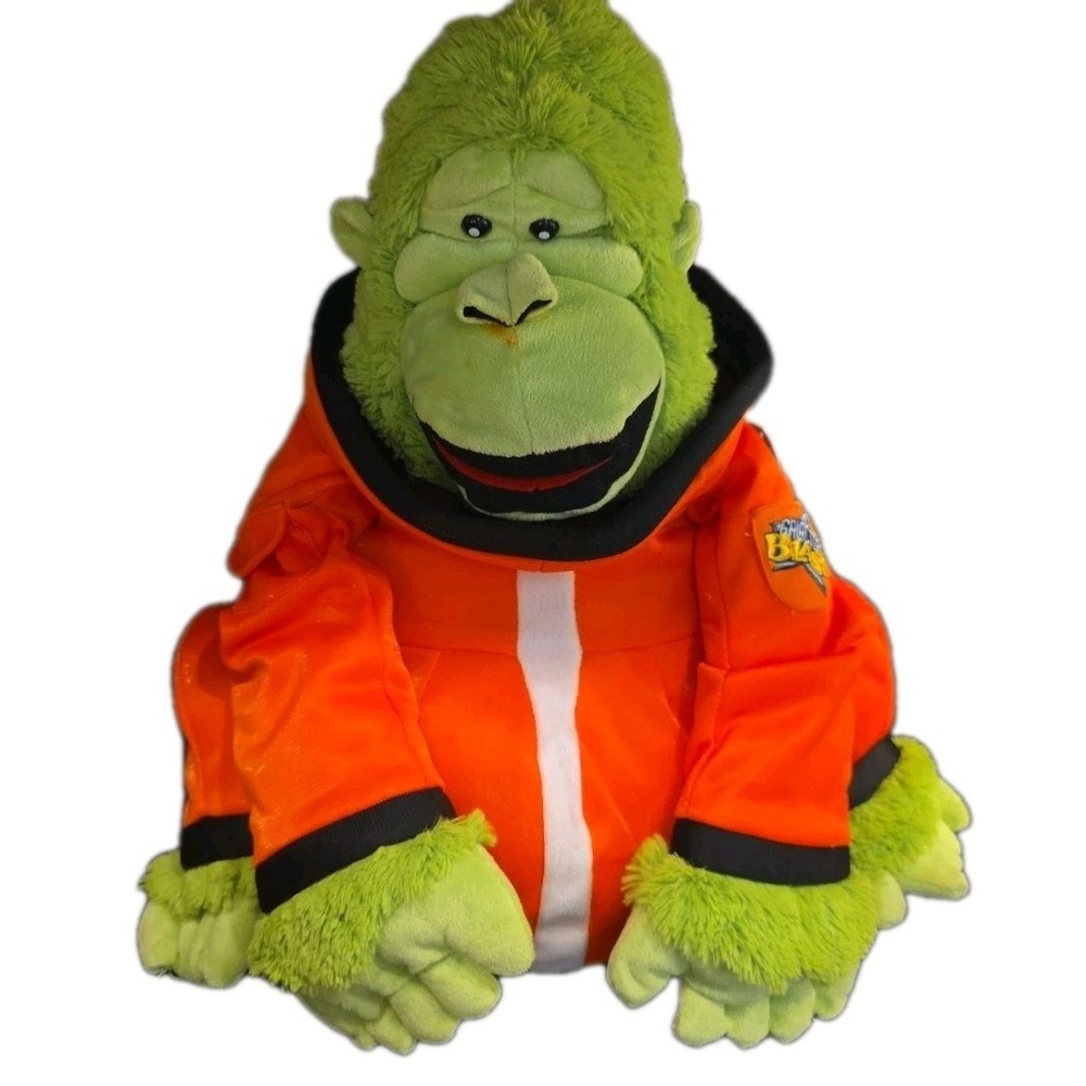 Galileo the Green Gorilla Plush Puppet Galactic Blast 16" Abingdon Press Monkey